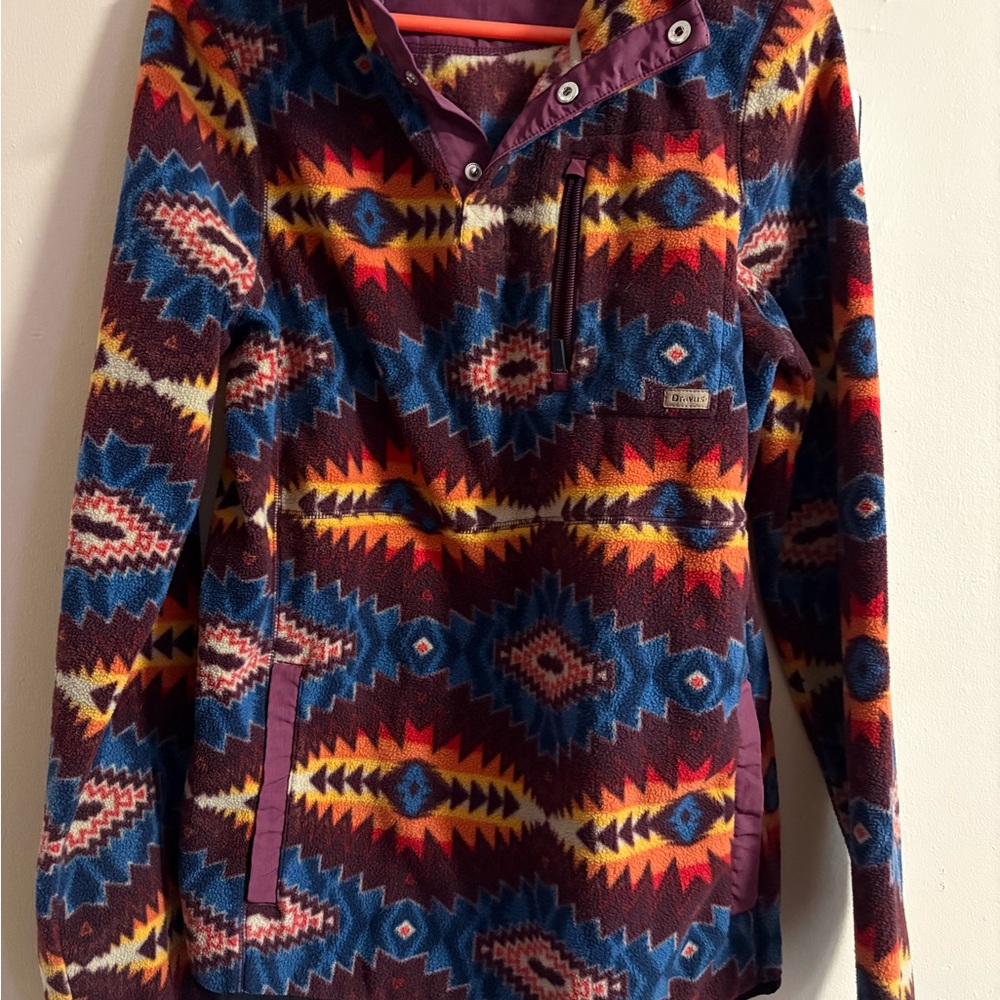 Vibrant Multicolor Aztec Pattern Hoodie